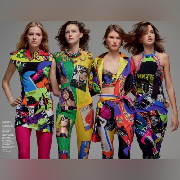 Colorful & Funky Pop Art Lip Print Peplum Tank Top - Picture 7 of 7